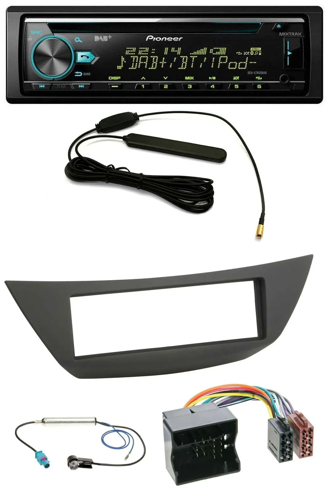 Автомагнитола для Renault Laguna 3 Pioneer CD/MP3/AUX/DAB/USB