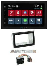 Автомагнитола для Renault Megane (2009–2010) Blaupunkt 2DIN, Bluetooth, DAB, USB, MP3