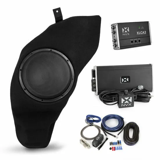 NVX PBK-TM3-VSW10S2 Tesla Model 3 Complete Aftermarket Subwoofer Package