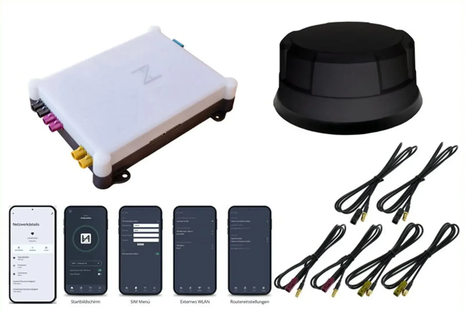 Dietz CamperNet Pro Panorama Dachantenne ANT530B schwarz 3m Kabelsatz CN2-PRO-53