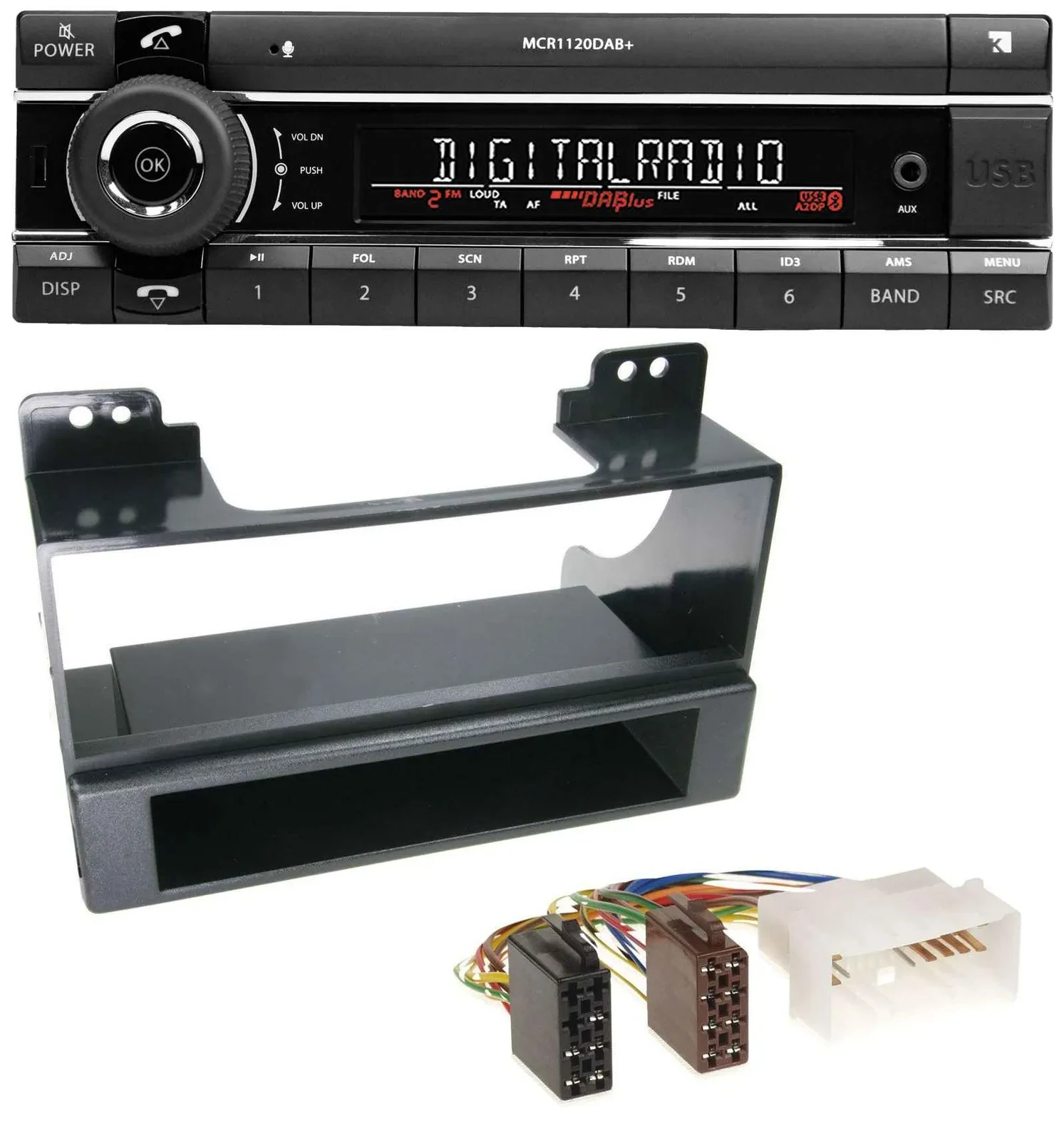 Kienzle Bluetooth MP3 USB DAB Autoradio für Kia Carnival (ab 2006)