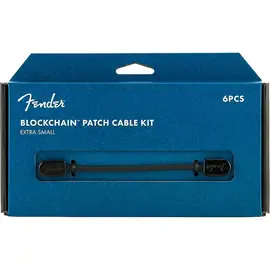 Патч-кабель инструментальный Fender Blockchain Patch Cable Kit Extra Small Black (6 штук)