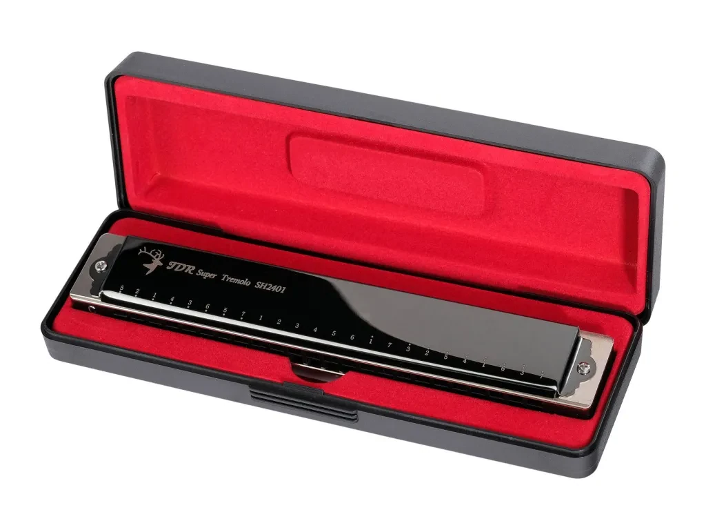 Губная гармошка JDR HS2401BK тональность C, черная