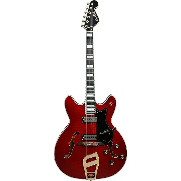 Электрогитара полуакустическая Hagstrom '67 Viking II Hollowbody Transparent Wild Cherry