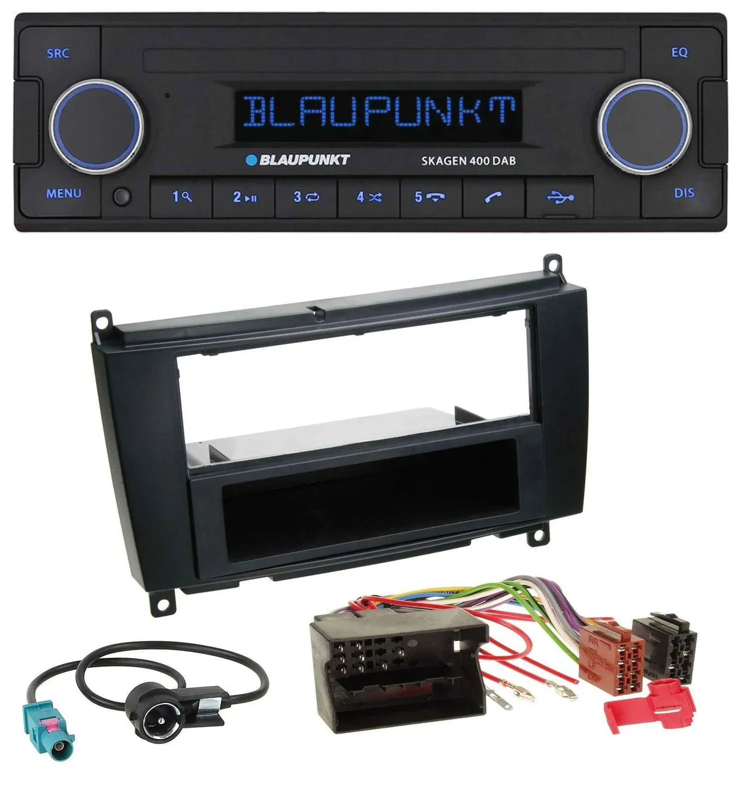 Автомагнитола для Mercedes CLK W209 Blaupunkt DAB, USB, Bluetooth, MP3