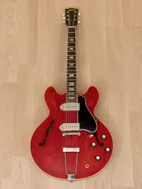 Электрогитара полуакустическая Gibson ES-330 TDC Hollowbody P90 Cherry w/case USA 1965