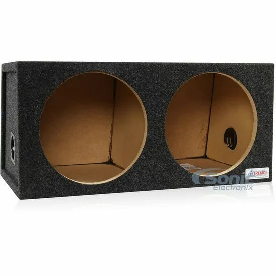 Atrend 12DS 12" Dual Hatchback Style Small Sealed Audio Subwoofer Enclosure NEW