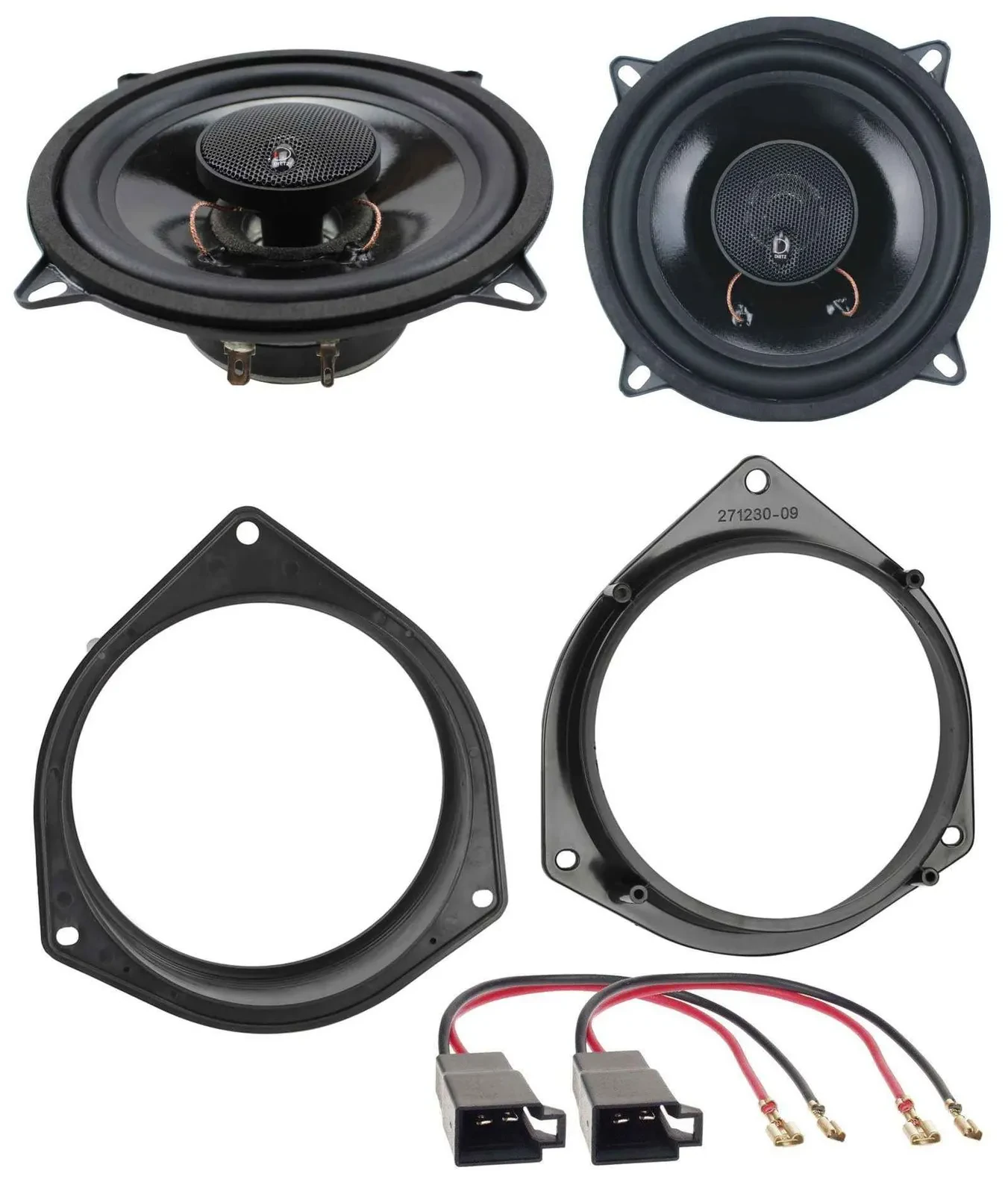 Динамик для автомобиля Dietz 13 см, 2-полосный, 100W, для передней двери (Citroen Nemo, Fiat Doblo, Opel)