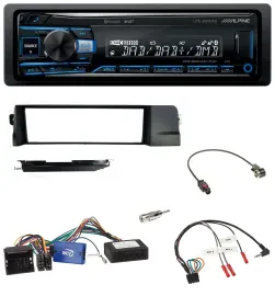 Alpine USB Bluetooth DAB Lenkrad Autoradio für BMW 3er 01-07 E46 schwarz HQ