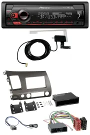 Автомагнитола для Honda Civic Hybrid FD3 (2006–2010) Pioneer DAB, USB, MP3, Bluetooth, антрацит