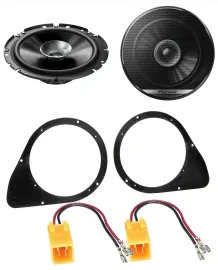 Pioneer 16,5cm 280Watt Lautsprecher für Fiat 500 Stilo Lancia Delta Heckablage A
