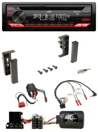 JVC CD DAB USB Bluetooth Lenkrad Autoradio für Audi A3 A4 A6 99-00 BOSE-Vollakti
