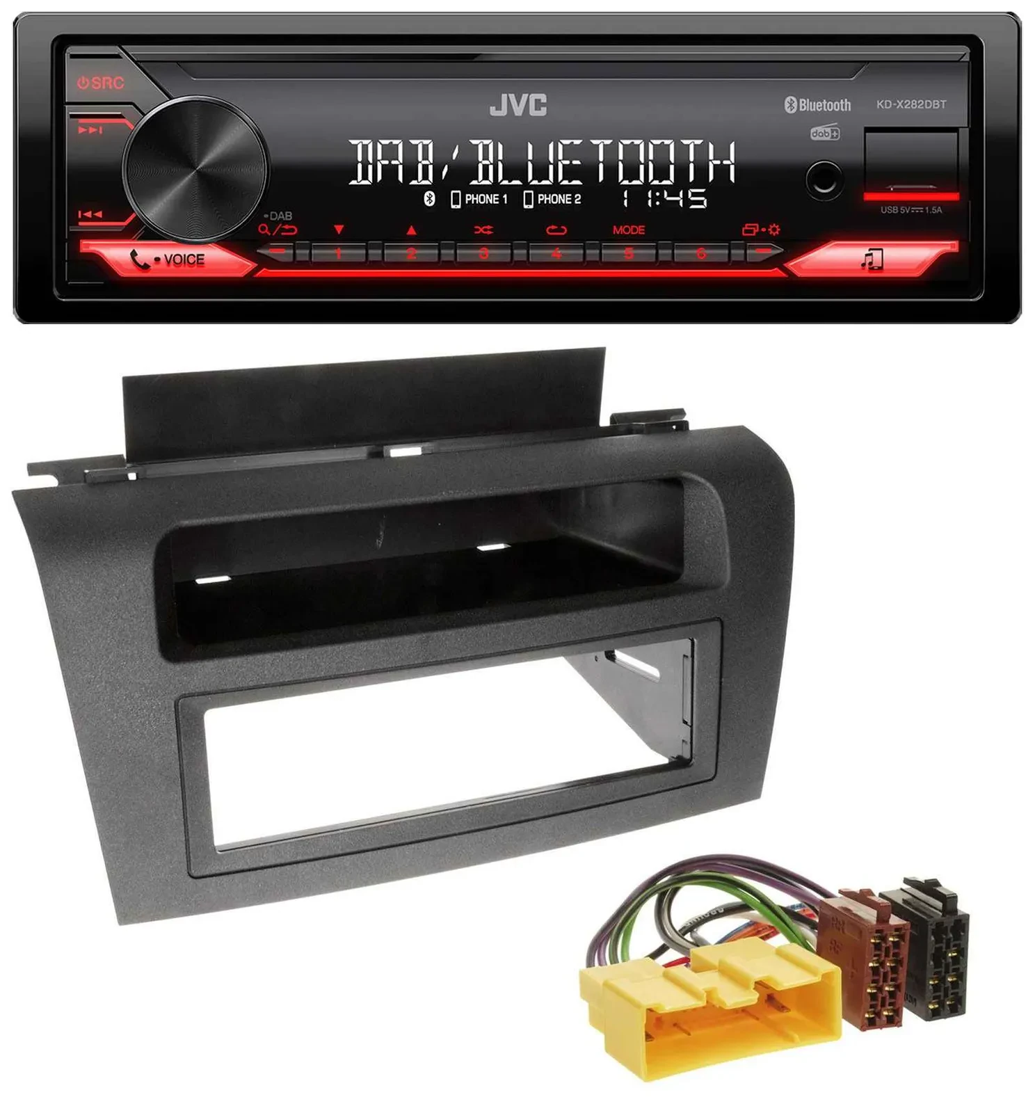 Автомагнитола для Mazda 3 JVC Bluetooth USB DAB MP3 (2004–2008)