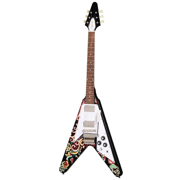 Электрогитара Epiphone Jimi Hendrix Love Drops Flying V Ebony