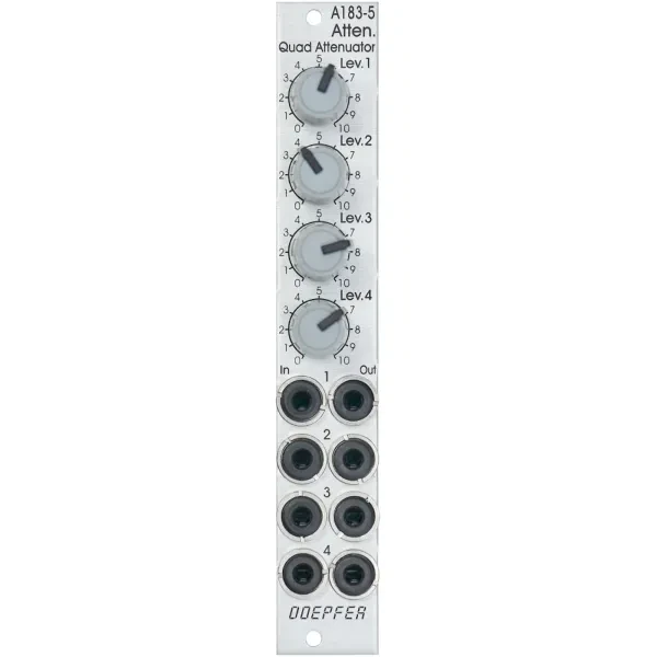 Модульный студийный синтезатор Doepfer A-183-5 Quad Attenuator