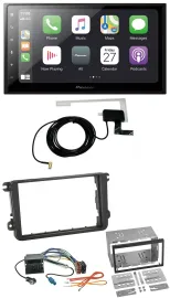 Pioneer USB MP3 2DIN Bluetooth DAB Autoradio für VW Sharan ab 10 Tiguan ab 07 To