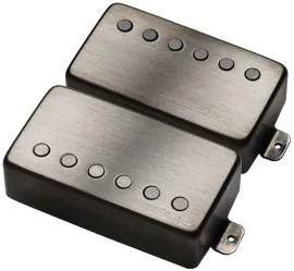 EMG James Hetfield Sig Humbucker Pickup Set, Long Shaft, Brushed Black Chrome