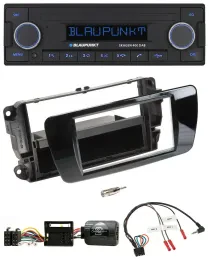 Blaupunkt DAB USB Bluetooth Lenkrad Autoradio für Seat Ibiza Klavierlack schwarz