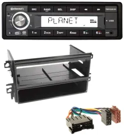 Автомагнитола Continental 1-DIN USB AUX DAB MP3 для Hyundai Santa Fe/Sonata (до 2005)