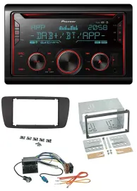 Pioneer 2DIN DAB MP3 Bluetooth USB CD Autoradio für Seat Ibiza ab 08 azabachesch