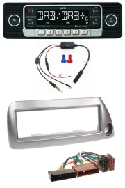 Dietz MP3 DAB Bluetooth USB Autoradio für Ford Ka bis 2008 silber-metallic