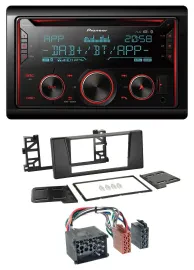 Pioneer 2DIN DAB MP3 Bluetooth USB CD Autoradio für BMW 5er (E39) X5 Rundpin