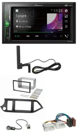 Pioneer MP3 DAB AUX 2DIN Bluetooth Autoradio für Kia Picanto ab 11 Start-Stop