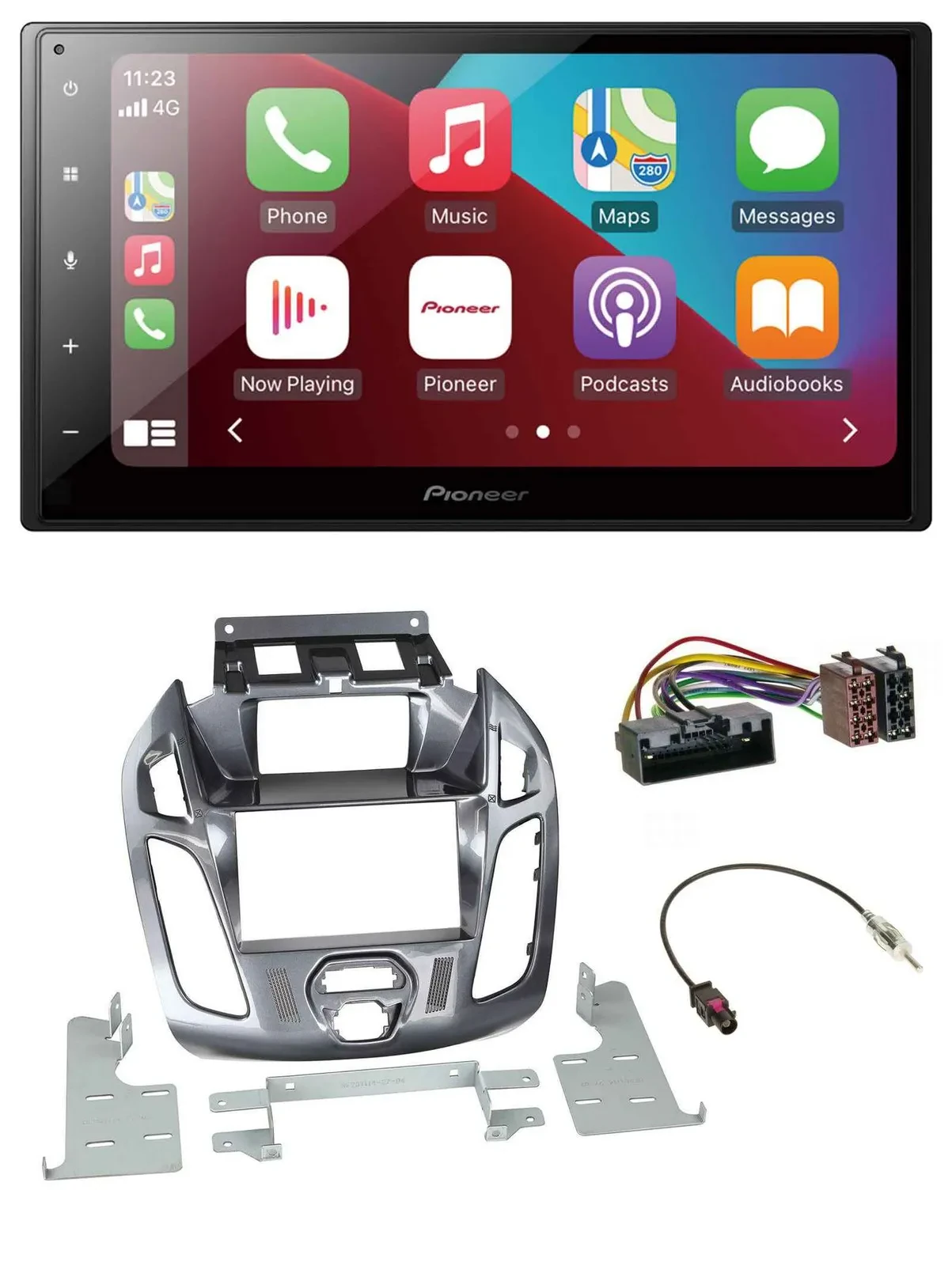 Pioneer USB MP3 DAB 2DIN Bluetooth Autoradio für Ford Transit Connect mit Displa