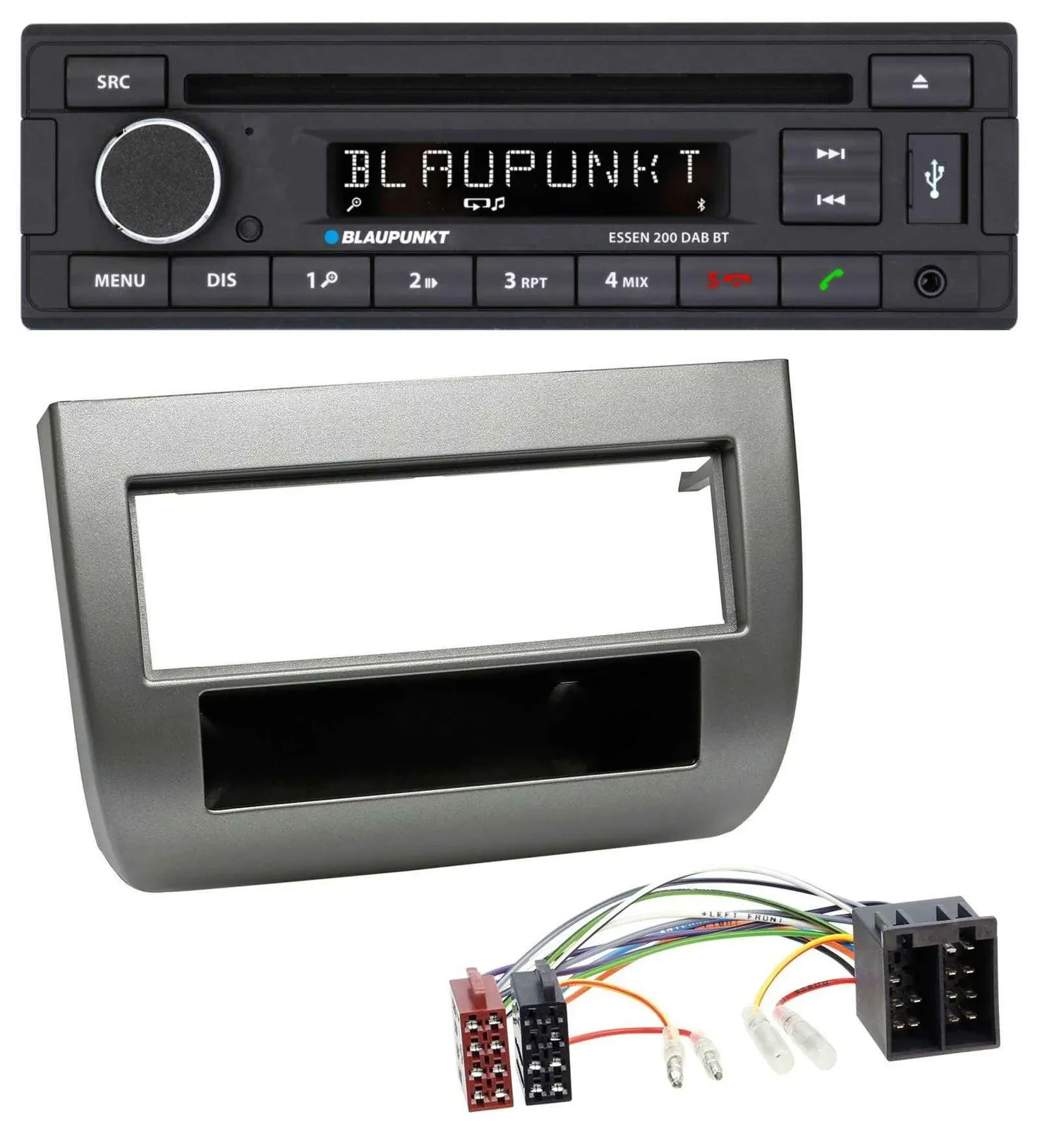 Blaupunkt USB MP3 Bluetooth DAB CD Autoradio für Lancia Y (843 03-11) anthrazit