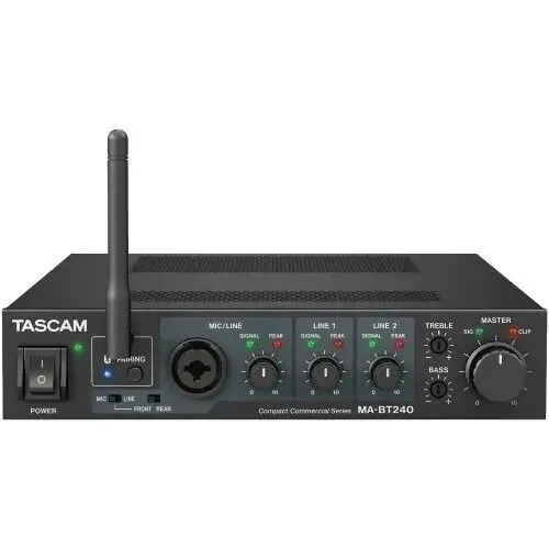 Усилитель мощности для инсталляций Tascam MA-BT240 2x120W (4/8 Ω) / 240W (70/100V), Class-D, Bluetooth