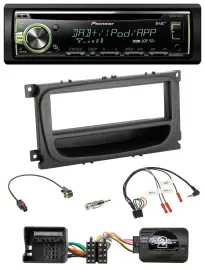 Pioneer DAB USB MP3 Lenkrad CD Autoradio für Ford Mondeo S-Max 07-14 schwarz Abl