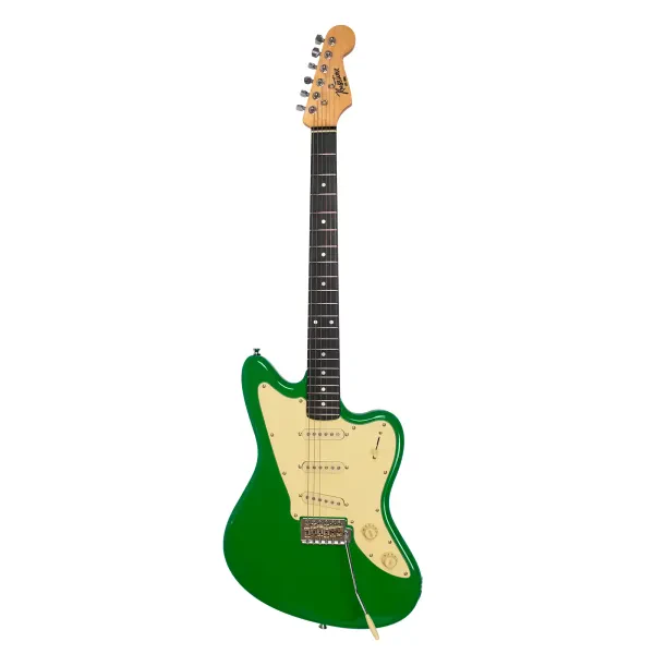 Электрогитара Russtone Mojo SSS Neon Green с чехлом