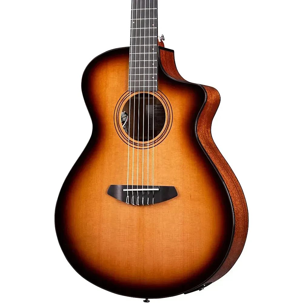 Breedlove Solo Pro Concert Nylon-String Classical A/E Guitar Edge Burst