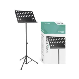 Пюпитр STAGG MUSQ5 оркестровый, перфорированная металлическая панель, черный