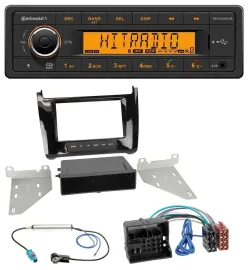 Continental MP3 Bluetooth AUX USB Autoradio für VW Polo (ab 14) - piano-schwarz