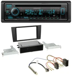 Kenwood Bluetooth DAB CD MP3 USB Autoradio für Audi A4 (B5 1999-2001) Symphony