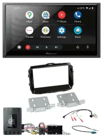 Автомагнитола Pioneer 2 DIN DAB Bluetooth USB для Alfa Romeo Giulietta (2014–2021), поддержка управления с руля