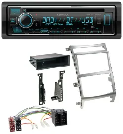 Kenwood MP3 Bluetooth DAB USB CD Autoradio für Hyundai ix55 (2009-2012) silber
