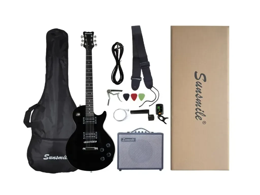 Набор для электрогитары Sunsmile MEGP-LP-BK с комбоусилителем и аксессуарами