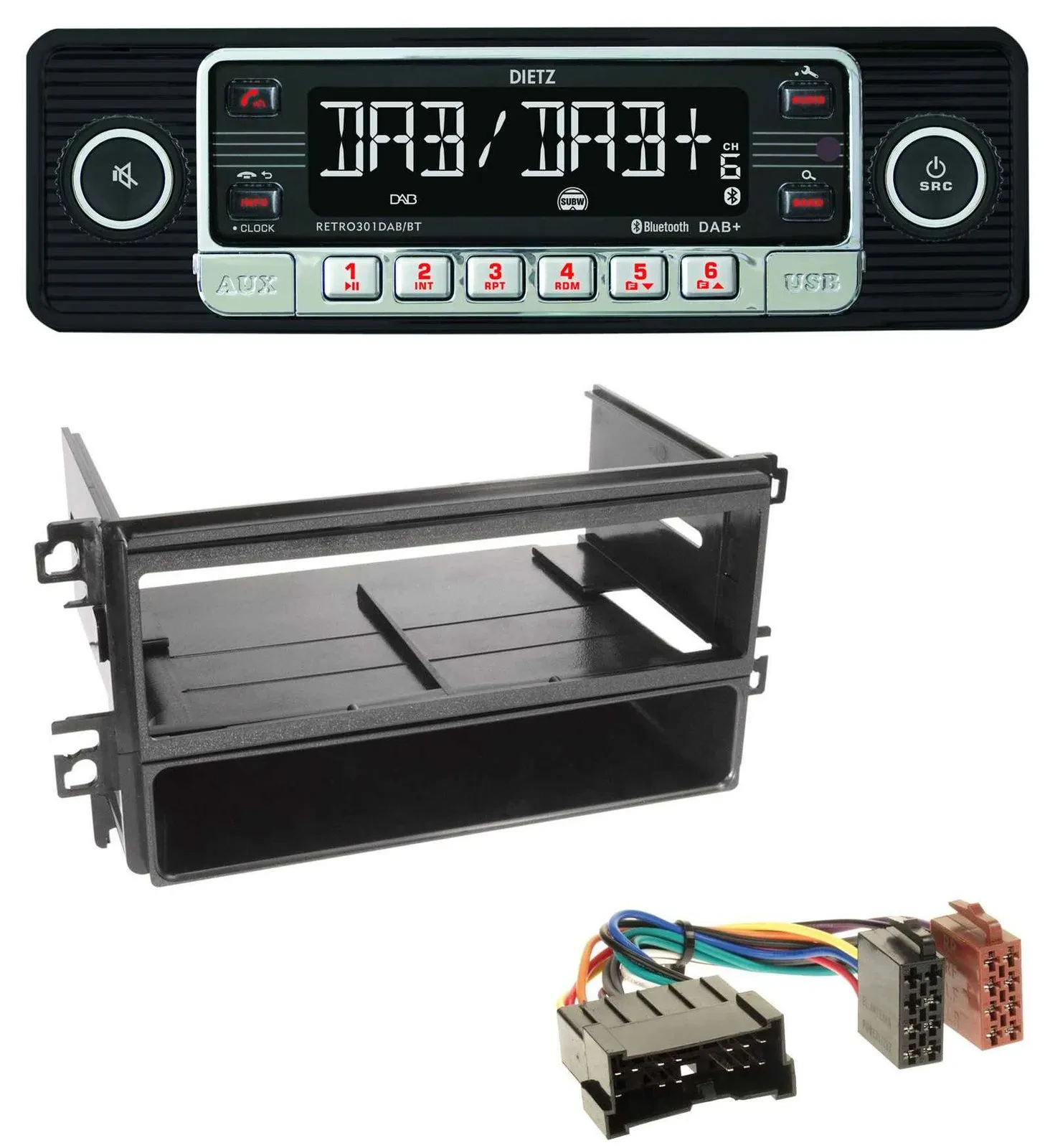 Dietz USB DAB MP3 Bluetooth Autoradio für Hyundai Santa Fe Sonata bis 05