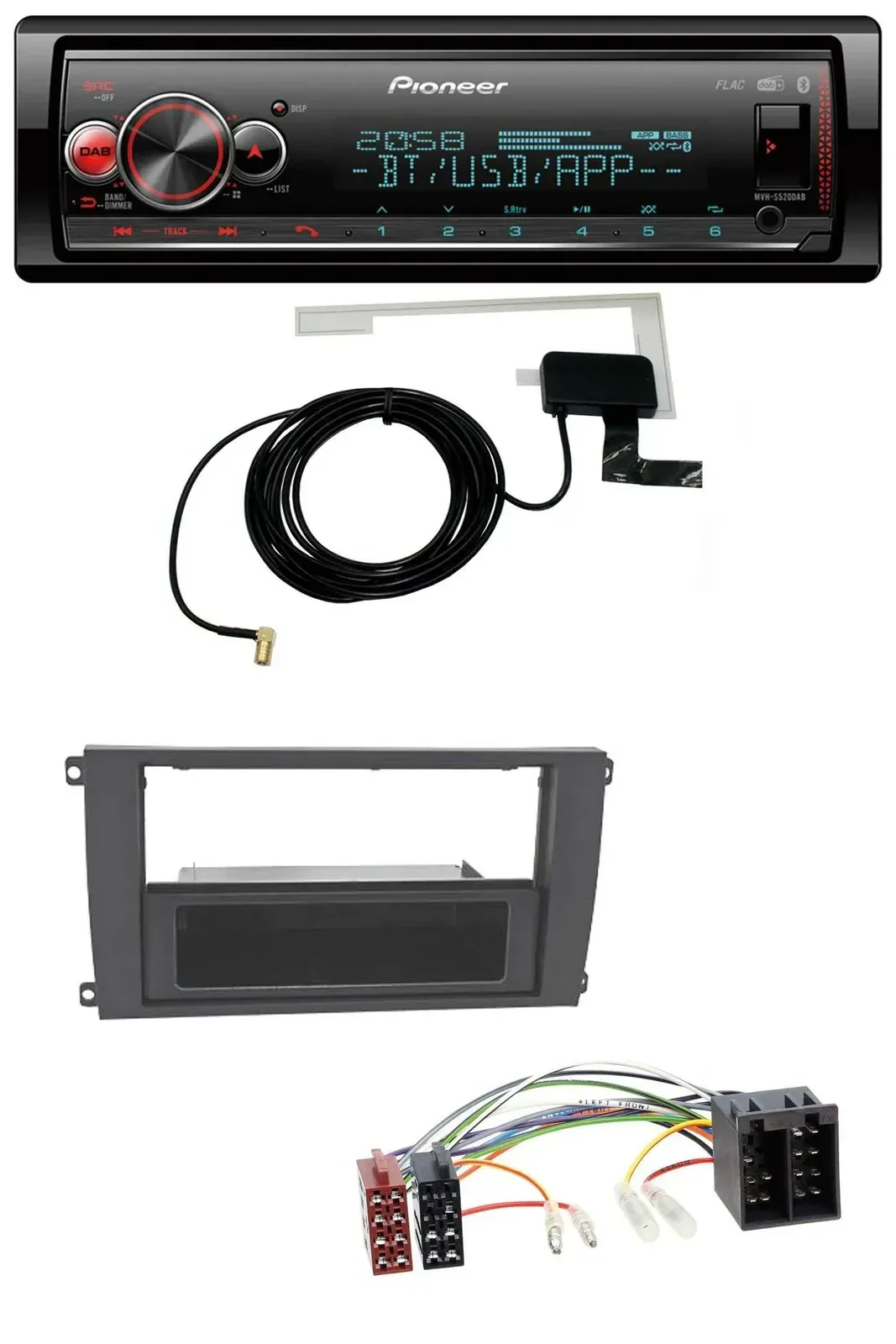 Автомагнитола для Porsche Cayenne (2002–2007) Pioneer Bluetooth, DAB, USB, MP3