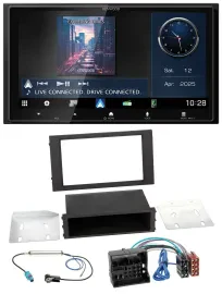 Автомагнитола Kenwood 2DIN Bluetooth USB DAB MP3 для Seat Leon (с 2014)