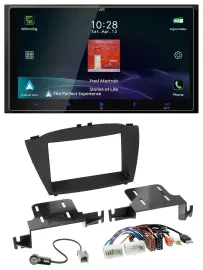 JVC USB Bluetooth 2DIN DAB MP3 Autoradio für Hyundai ix35 ab 13 AUX USB