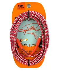 Кабель инструментальный Henry Heller HEB10-07 10' 1/4" Jack, красно-белый твид
