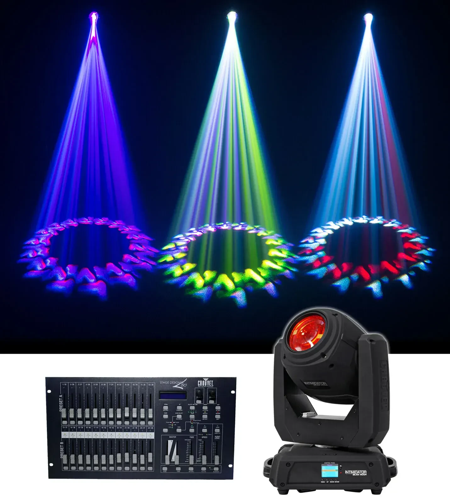Прибор с полным движением Chauvet DJ Intimidator Beam 140SR c DMX-пультом