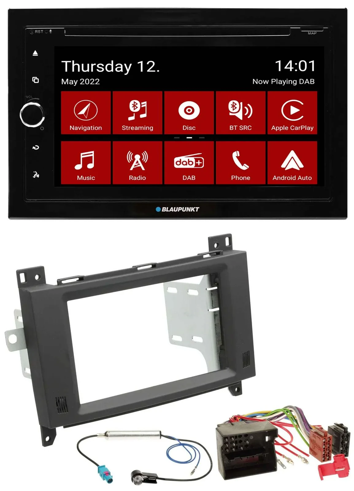 Blaupunkt MP3 DVD Bluetooth DAB 2DIN USB Autoradio für Mercedes Vito Viano 06-14