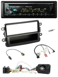 Pioneer DAB Lenkrad CD USB Bluetooth Autoradio für Dacia ab 2012 schwarz