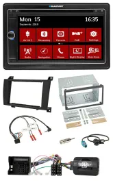 Blaupunkt Lenkrad DAB TMC 2DIN USB Bluetooth Navigation für Mercedes SLK R171 20