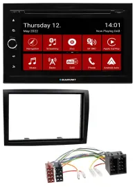 Автомагнитола для Fiat Ducato, Citroen Jumper Blaupunkt 2DIN, MP3/DVD, Bluetooth, DAB, USB
