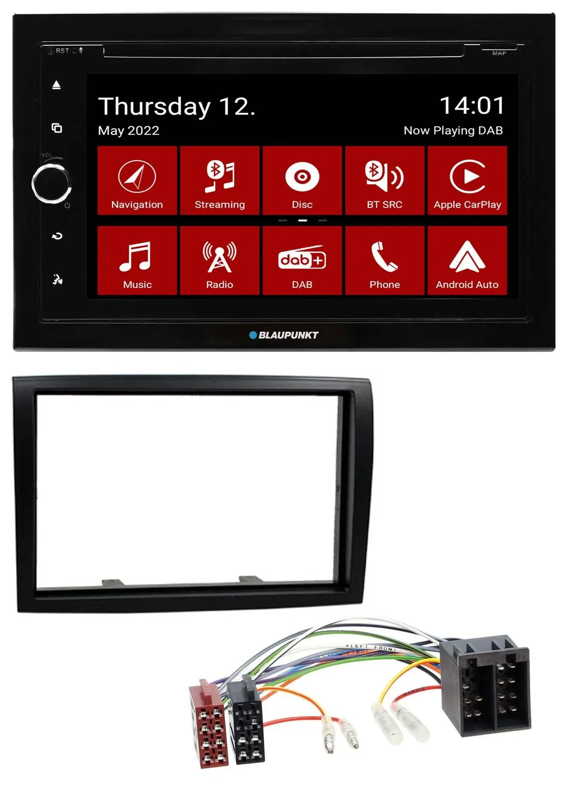 Автомагнитола для Fiat Ducato, Citroen Jumper Blaupunkt 2DIN, MP3/DVD, Bluetooth, DAB, USB